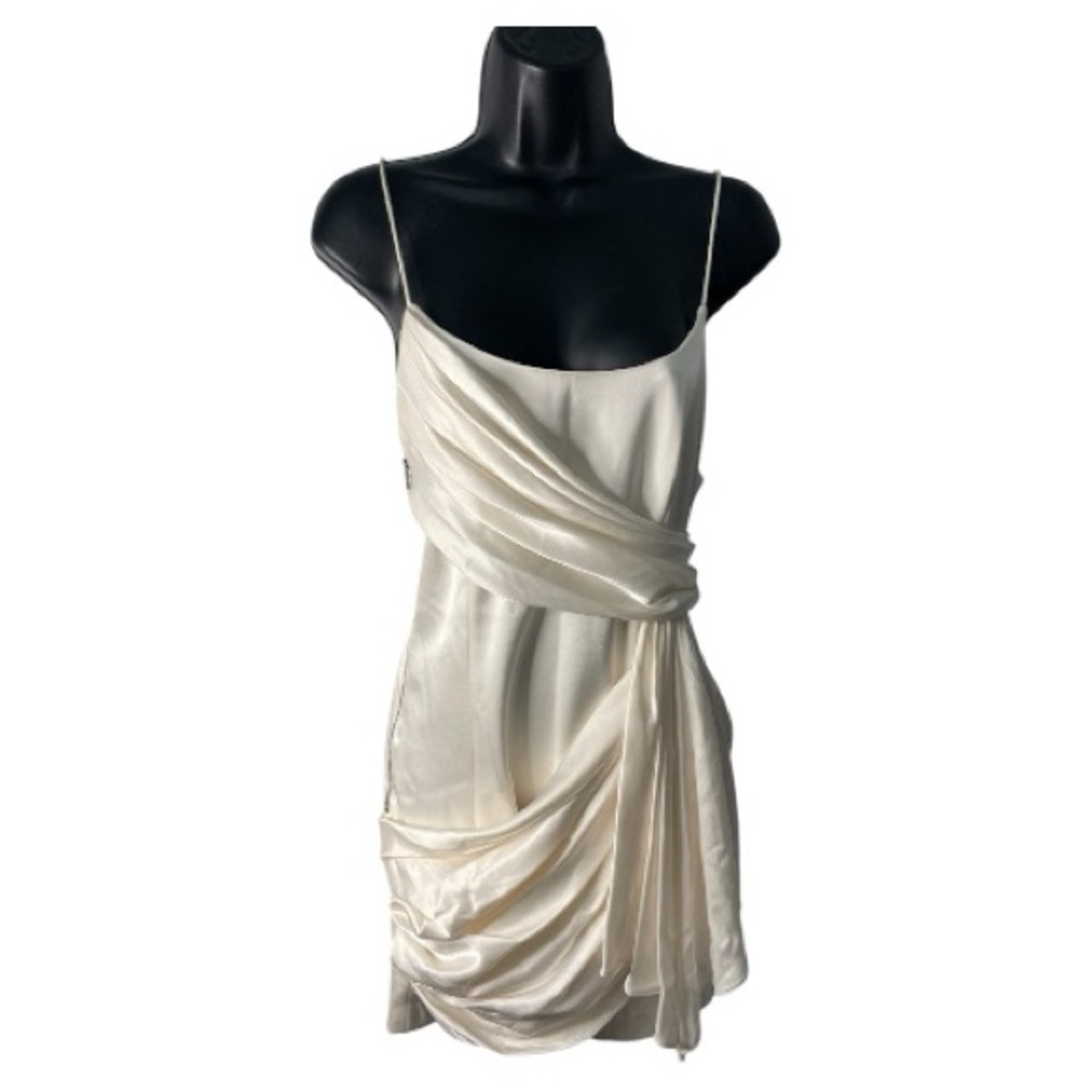Alice + Olivia svetlana White Draped Mini Dress - Picture 12 of 13